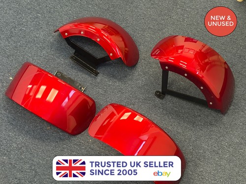 Red mudguard front rear - mudguard,